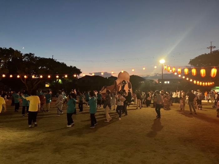 瑞穂・瑞ケ丘自治会夏祭り盆踊りの様子