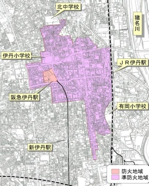 防火・準防火地域区域図