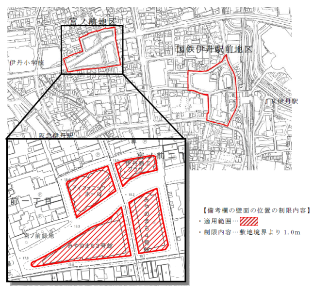 高度利用地区の区域図