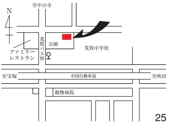 投票所のイラスト地図