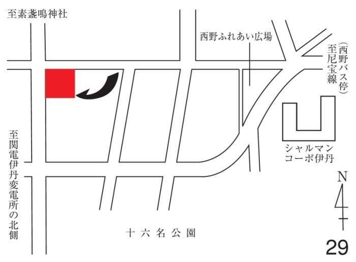 投票所のイラスト地図