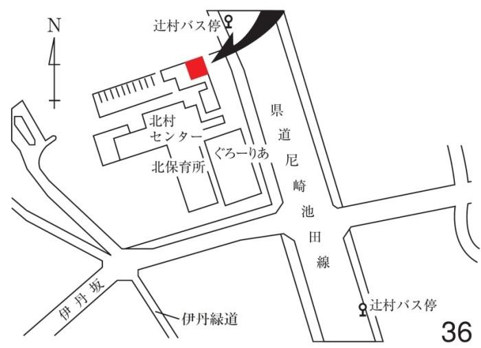 投票所のイラスト地図