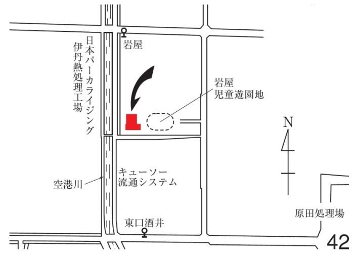 投票所のイラスト地図