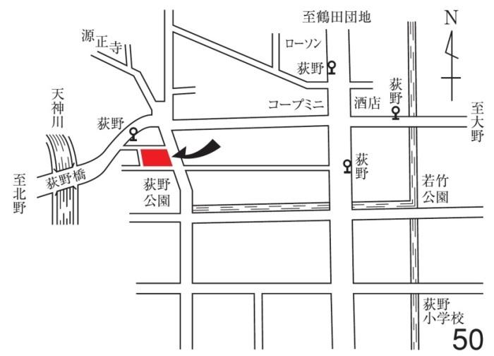 投票所のイラスト地図