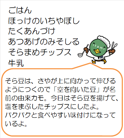 学校給食第1センター献立