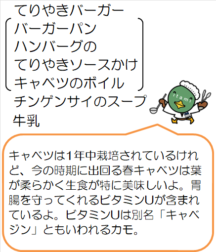 学校給食第2センター献立