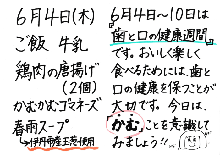 献立説明