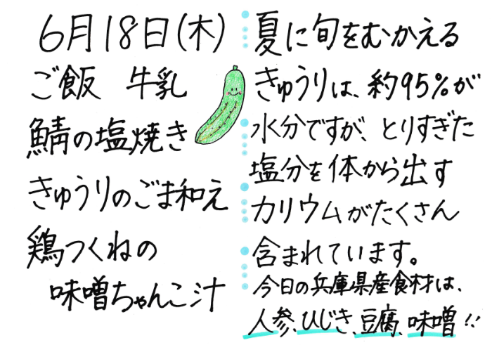 献立説明