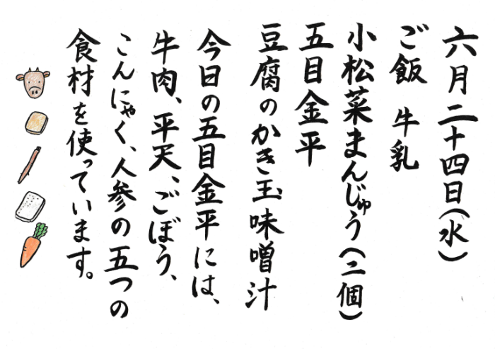 献立説明