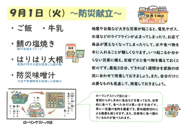 献立説明