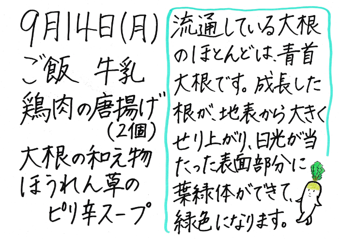 献立説明