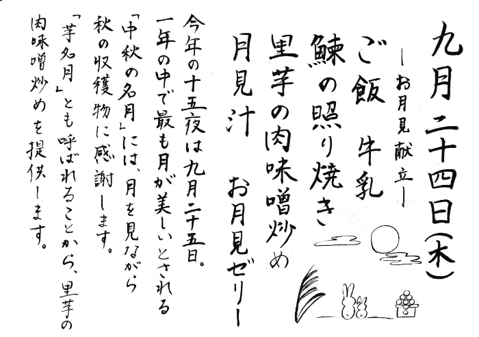 献立説明