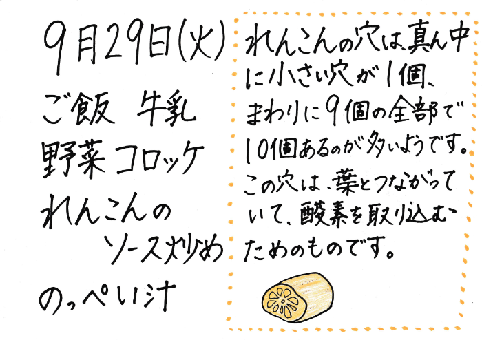献立説明