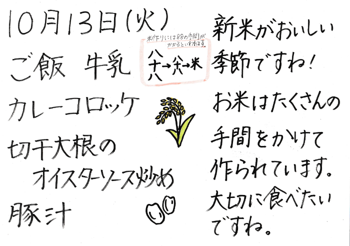 献立説明