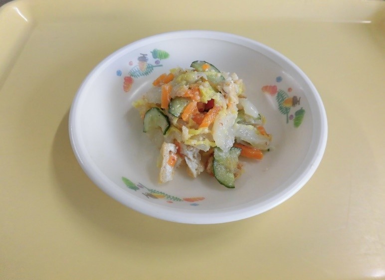 白菜の甘酢みそ和え