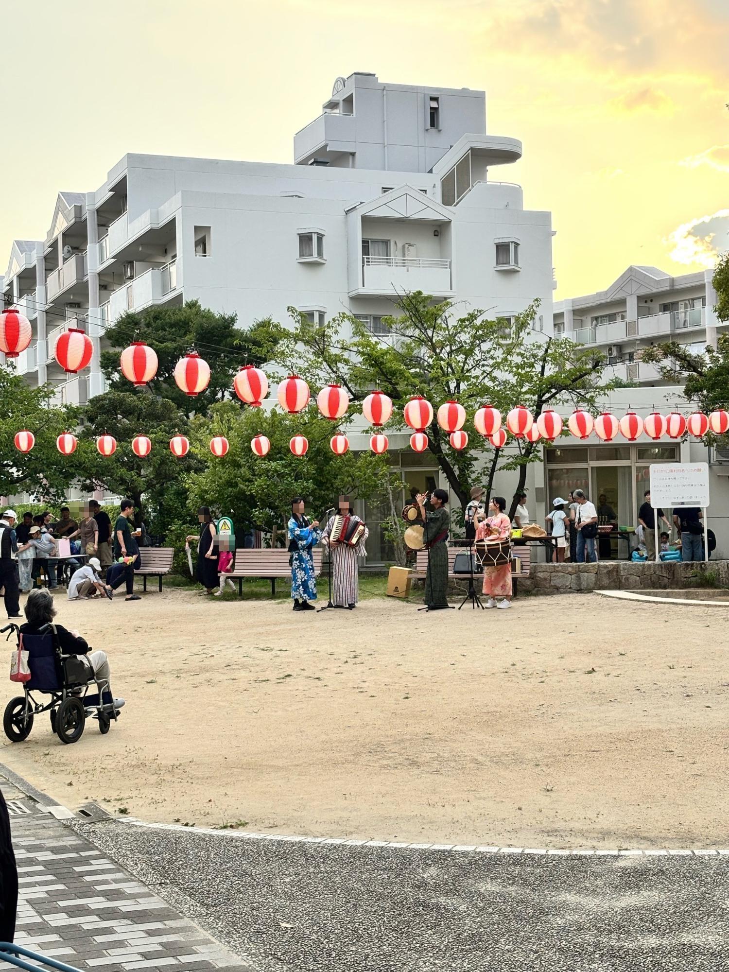 アルビス千僧自治会夏祭りモダン・ドンチキ