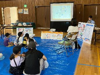 みずほ防災フェア（自転車安全教室の様子）
