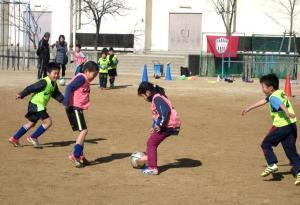 サッカー教室の様子