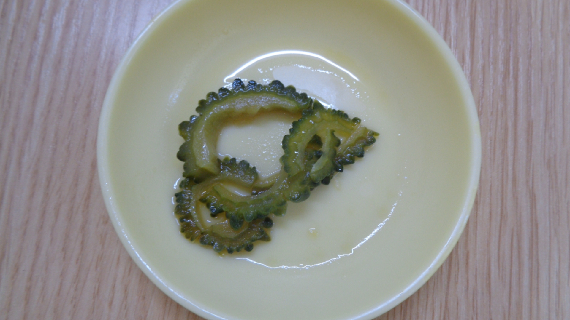 調理したゴーヤ