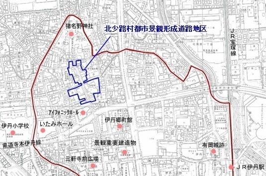 北小路村都市景観形成道路地区の全域