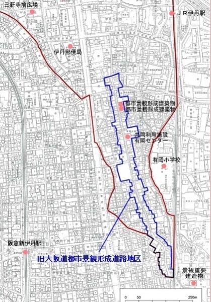 旧大坂道都市景観道路地区の全域
