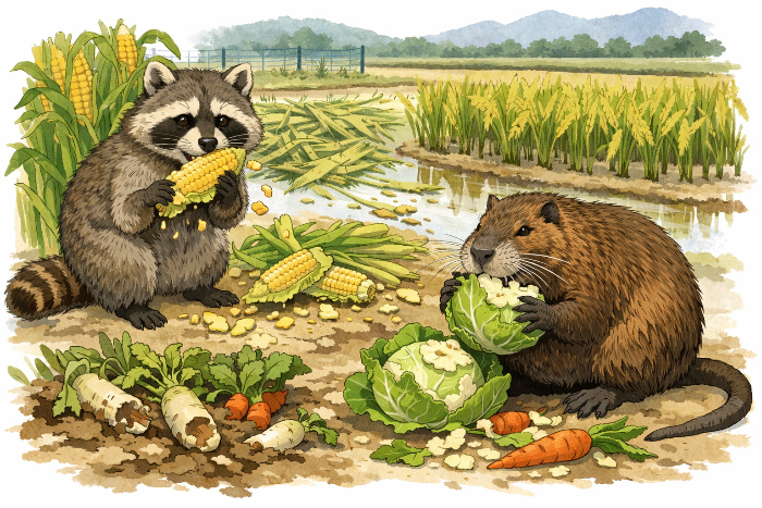 農作物を荒らす害獣