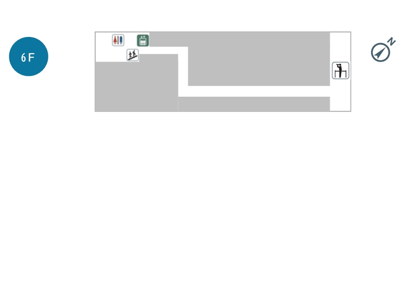 伊丹市役所6階フロア図（展望テラス）