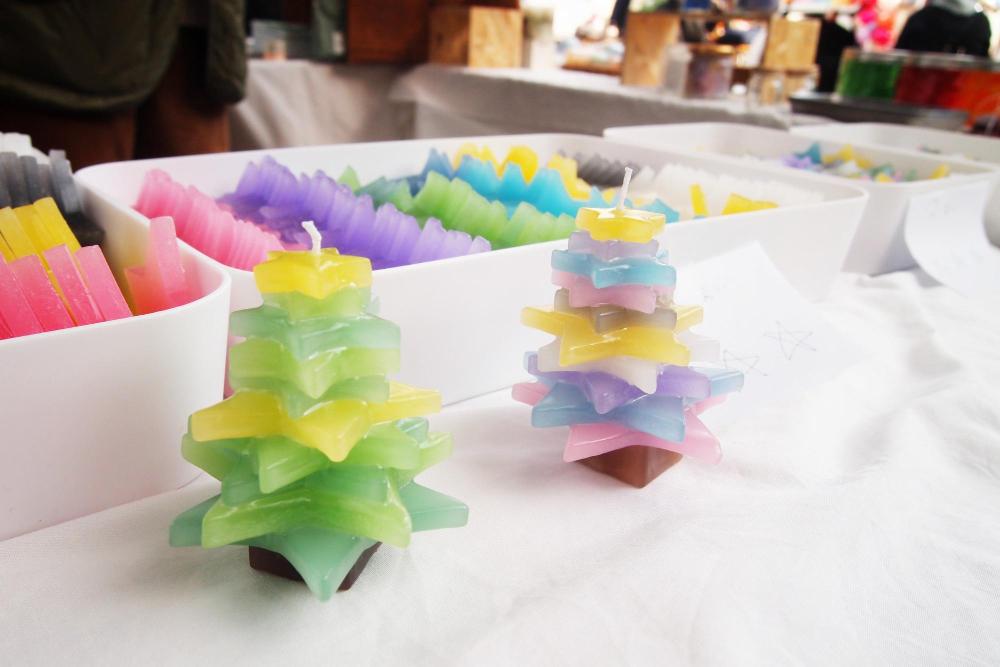 伊丹クリスマスマーケットで販売していたキャンドル