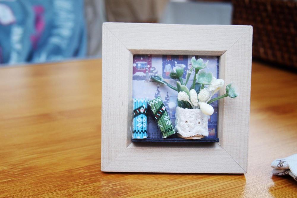 伊丹クリスマスマーケットでワークショップで作ったオブジェ