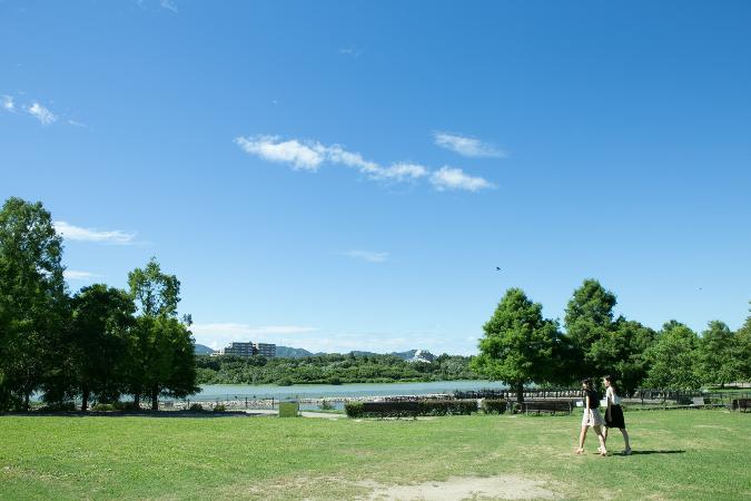 昆陽池公園の広場