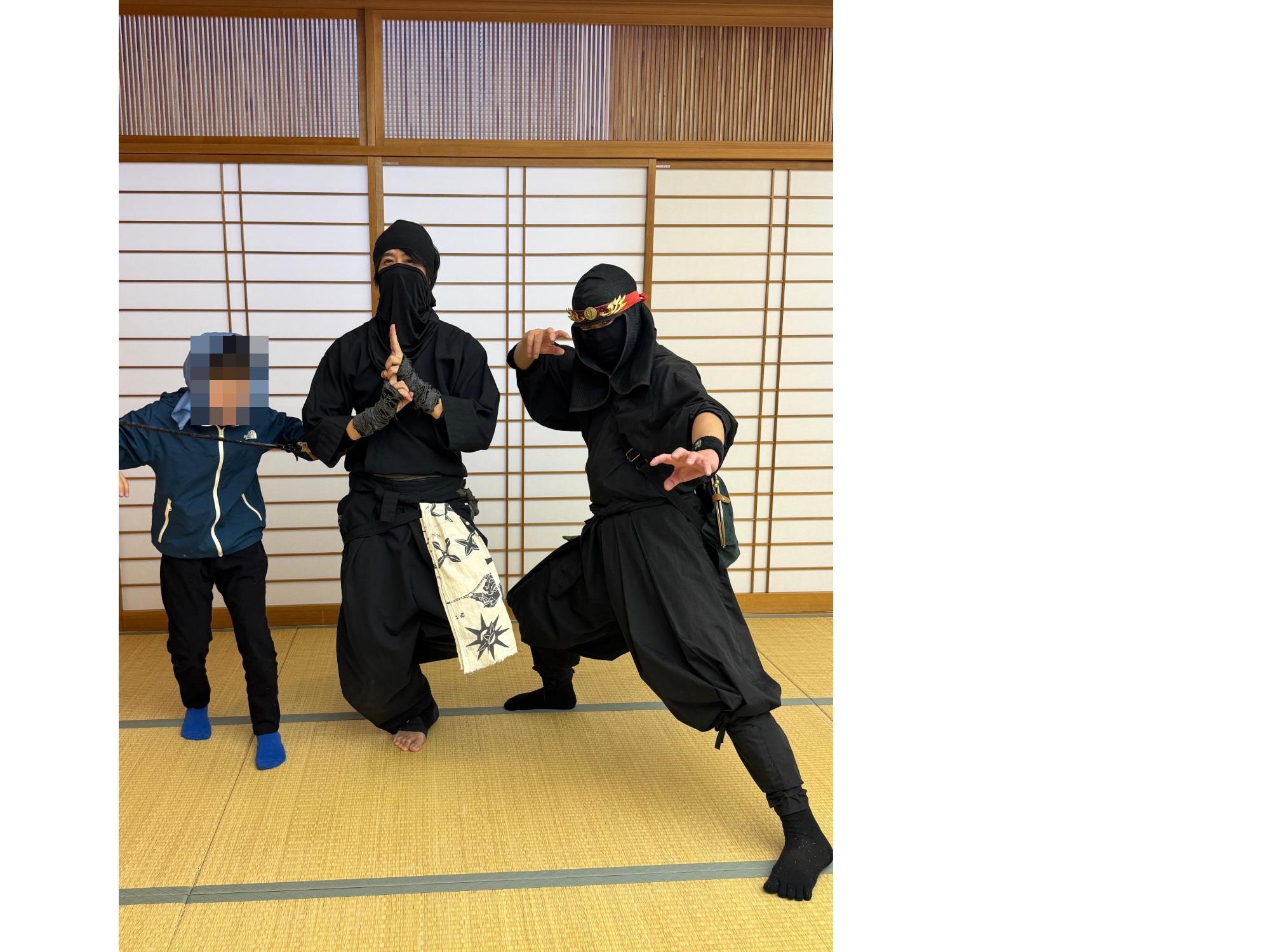 なりきり忍者イベントの先生たち