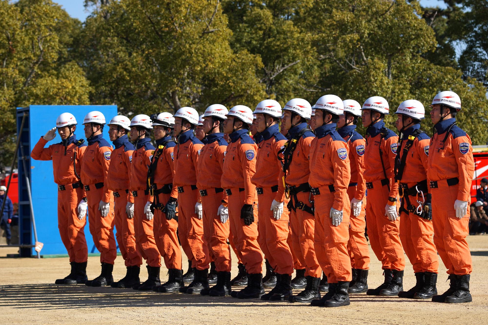 消防出初式消防隊員