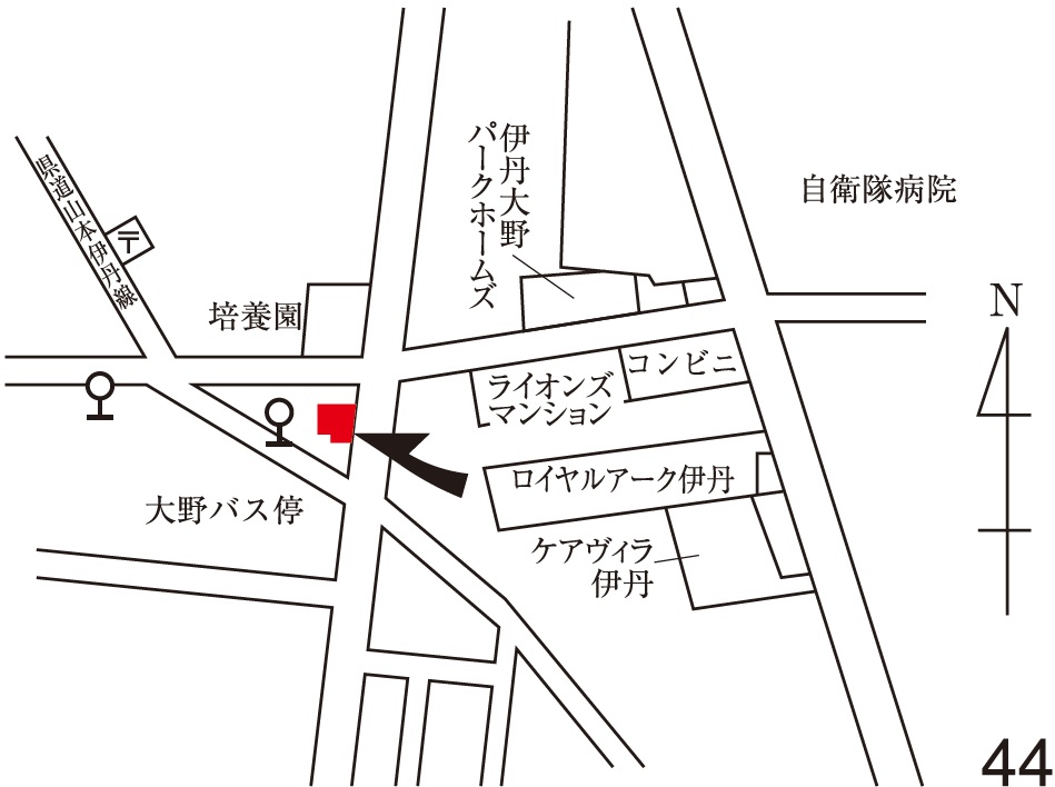 大野センター付近の地図画像