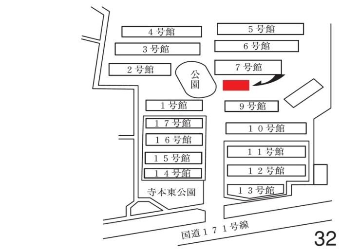 投票所のイラスト地図