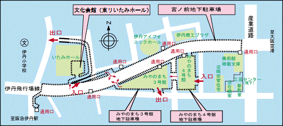 宮ノ前地下駐車場の地図