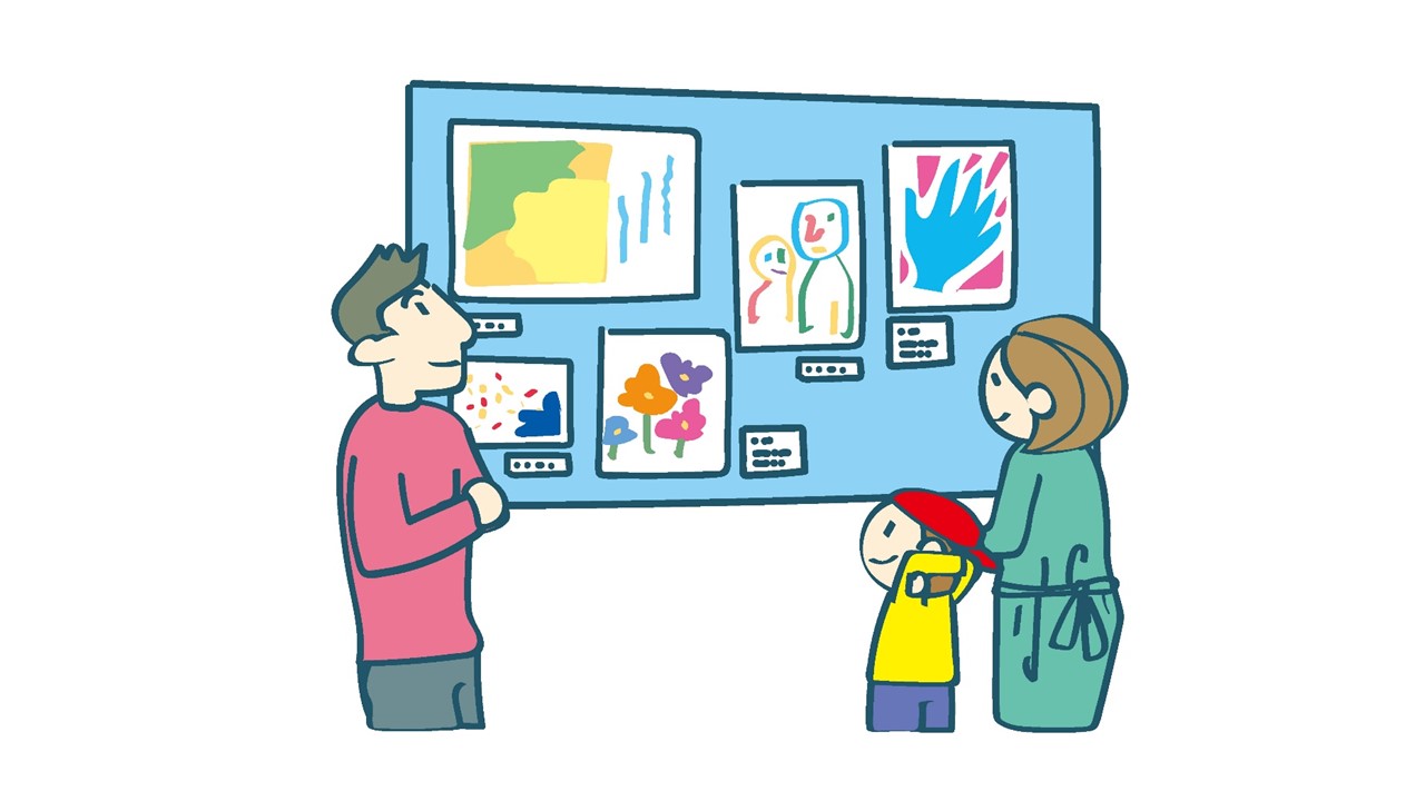 （イメージ）荒牧子供会による絵画展