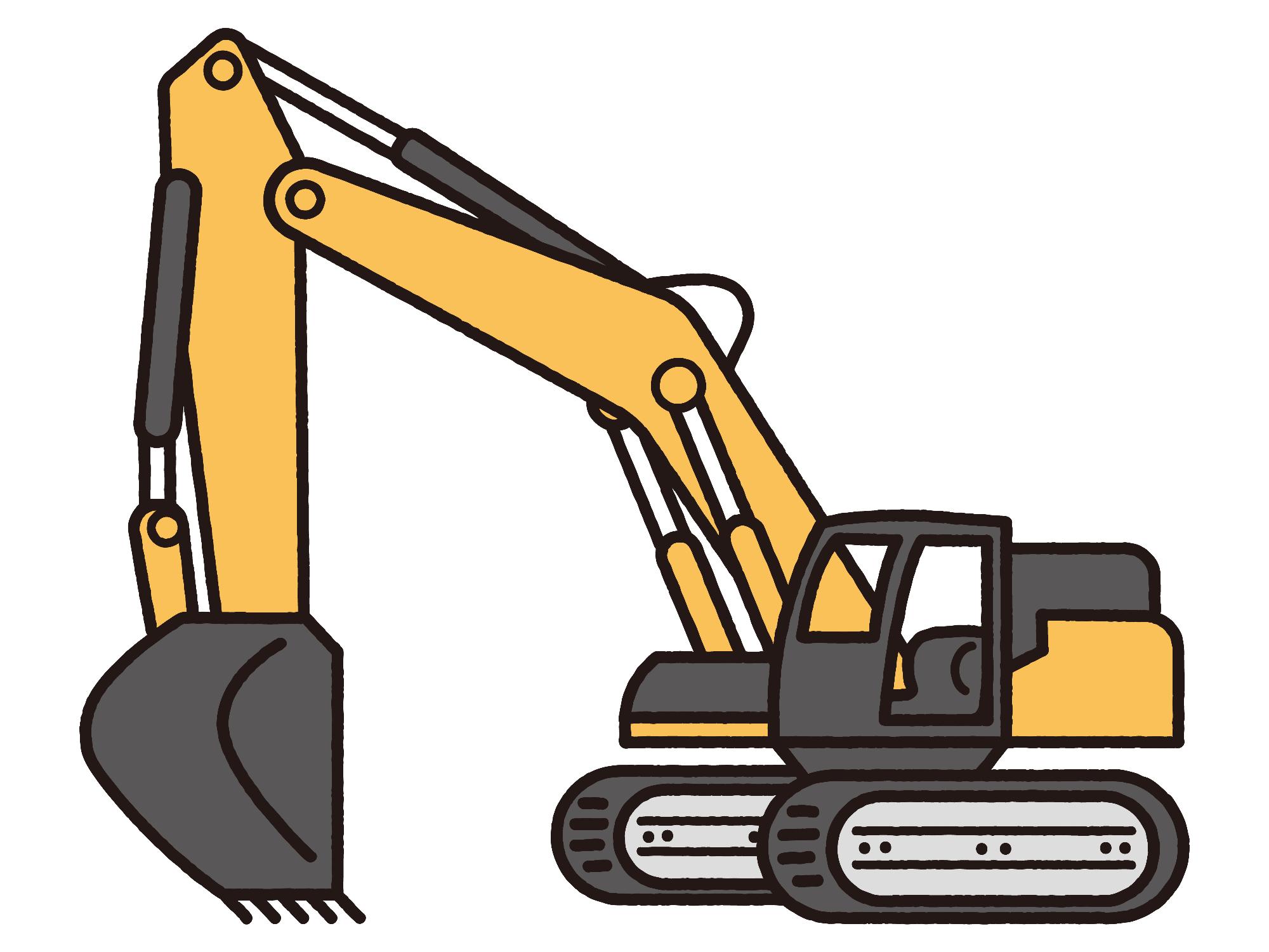 （イメージ）ショベルカーに乗って写真撮影