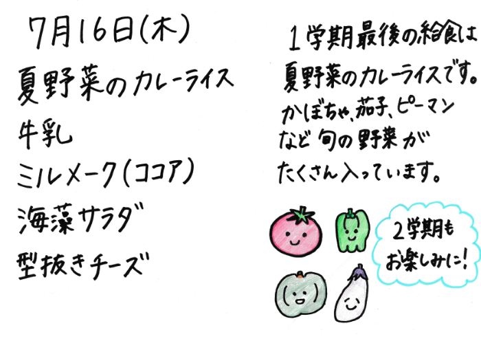 献立説明