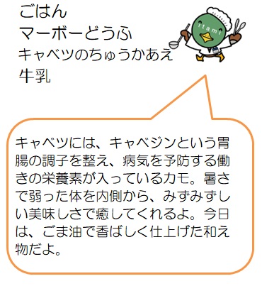 マーボー豆腐など