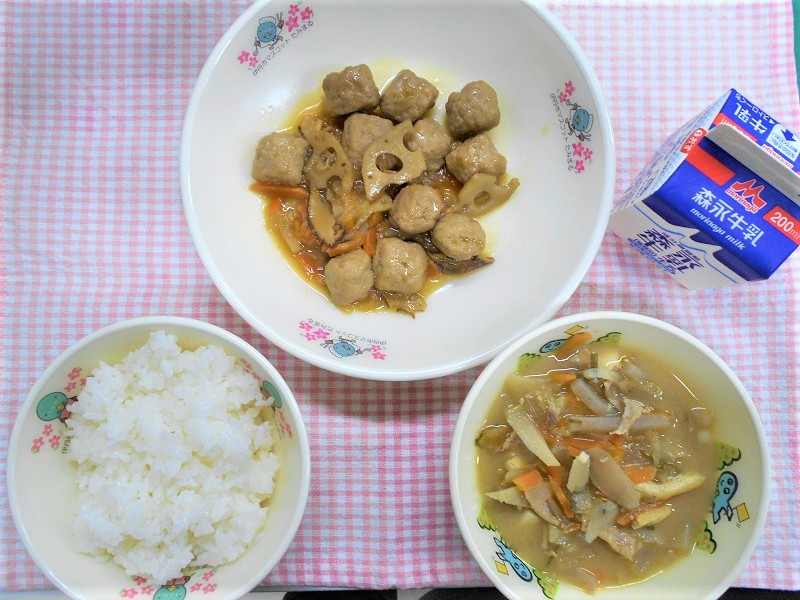 れんこんの甘酢あんかけなど