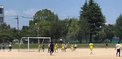 サッカー会場の様子