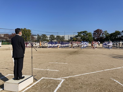 教育長挨拶の様子