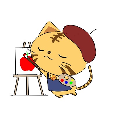 たみにゅーが美術を表しているイラスト