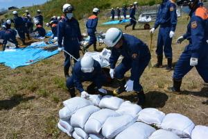 水防工法訓練の様子