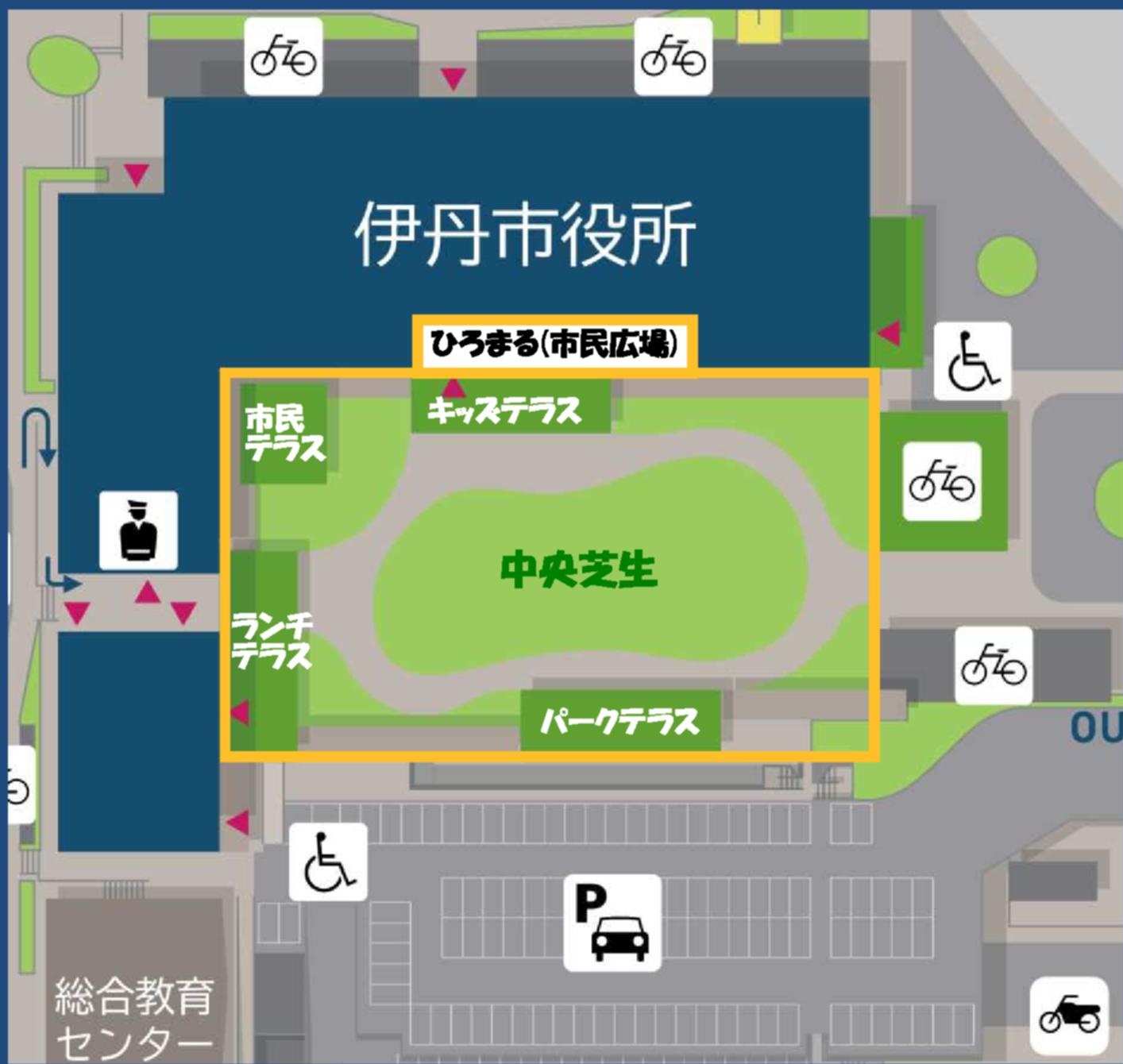 市民広場　平面図
