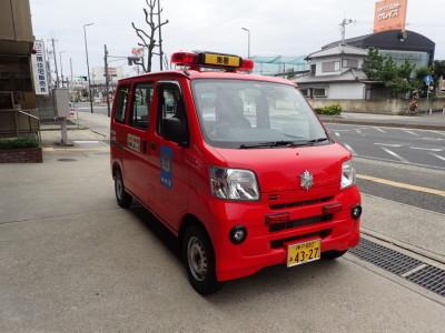 軽ワゴンサイズの広報車の写真